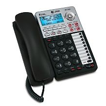 at t 2 line corded phone with answering machine $ 79 95