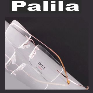PALILA Rimless eyeglasses eyeglass frames glasses PRS5003 PINK+ CASE