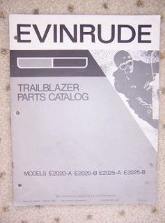 1971 Evinrude Trailblazer Snowmobile Parts Catalog N