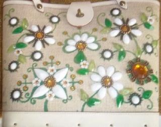 vintage enid collins of texas jewel garden box bag