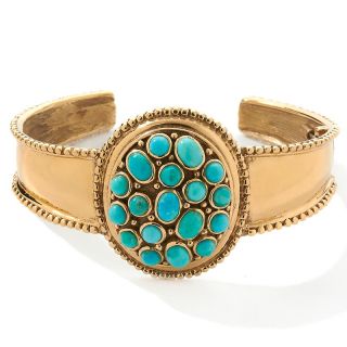Sally C Treasures Turquoise Bronze 7 Cuff Bracelet