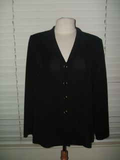 Exclusively MISOOK Black Fitted Jacket Sz L Large