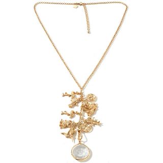  goldtone 26 charm necklace rating 13 $ 14 98 s h $ 3 95  price