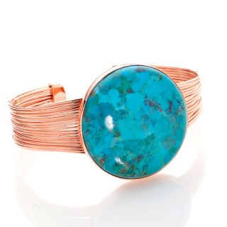 Hidden Valley Turquoise Copper Wire 7 Cuff Bracelet