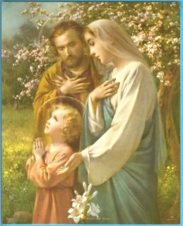 Catholic Print Picture Holy Family Jesus Mary St Joseph