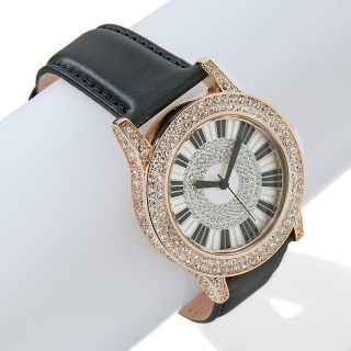 Absolute Victoria Wieck Crystal Pavé Piano Key Dial Strap Watch