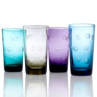  by waterford set of 4 highball polka dot glasses rating 3 $ 39 95 s