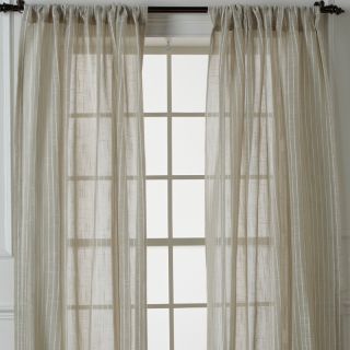  Window Treatments Drapes Savannah Stripe Sheer 96L Drapery Panel Pair