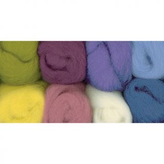 Crafts & Sewing Knitting Felting 100% Wool Roving   8 Pack