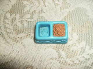  Heart Miniature Dollhouse Blue w Food in It Cute 1 1 4 w Mini