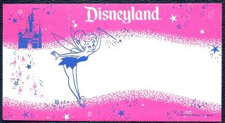 Disney Dollar Pink Envelope Mint