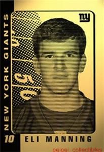 03 Eli Manning Giants Gold Card Mint RARE 10 QB Rookie