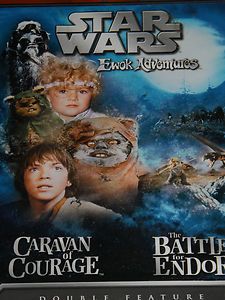 Star Wars Ewok Adventures Caraven of Courage The Battied for Endor DVD