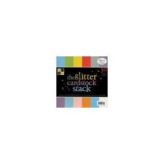 104 7958 scrapbooking 12 x 12 solid glitter paper stack note customer