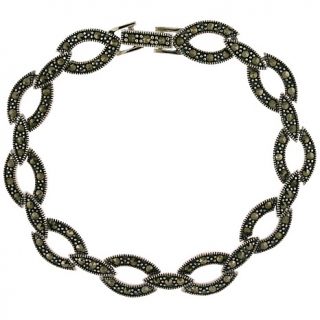 105 8986 marcasite sterling silver oval link 7 bracelet rating be the