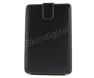 For Kobo WiFi eReader Black Genuine Leather Case Cover Flip