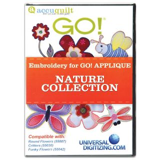 109 4377 accuquilt accuquilt go embroidery collection nature for 55007