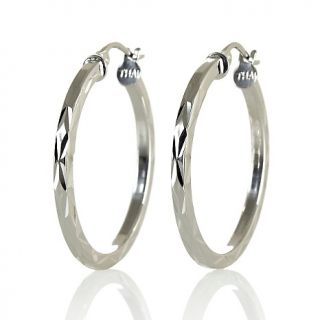   silver diamond cut hoop earrings 1 116 d 00010101000000~1131807