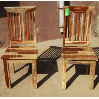  Mission Solid Wood Dining Room Ergonomic Chair Set of 2 for Big People