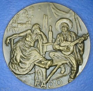 FADO MUSIC. JOSE MALHOA, Painter. SPLENDID MEDAL