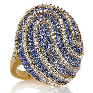 188 119 joan boyce swirl delight pave crystal oval dome ring rating 3