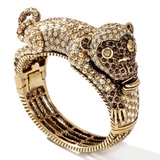 Heidi Daus No Monkey Business Crystal Accented Bangle Bracelet at