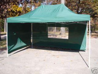 Green 10x15 EZ Pop Up 4 Wall Canopy Party Tent Gazebo
