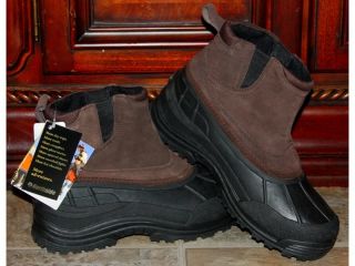 Mens Northside Elkhorn Thermolite Leather Rain Snow Boots Sz 9