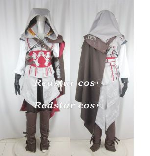 Assassins Creed 2 II Ezio Cosplay Costume Male Outfit Custom Made in