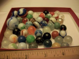 Vintage marbles Lot More than 40 plus shooters