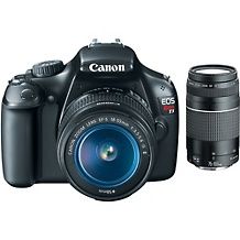 Canon EOS Rebel T3 12.2MP DSLR Camera with 2 Lenses, Bag, 8GB Card and