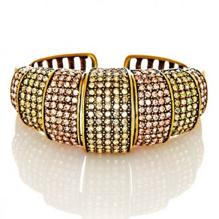 Heidi Daus Tastefully Tiered Hinged Cuff Bracelet