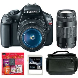 113 6794 canon eos rebel t3 12 2mp dslr camera with 2 lenses bag 8gb