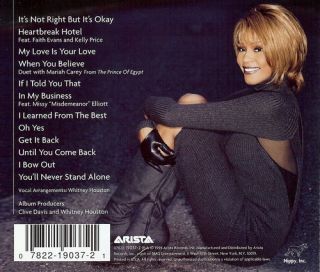Whitney Houston My Love Is Your Love New CD Mariah Carey Sheila E