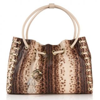 115 557 sharif sharif exotic lizard embossed leather soft tote rating