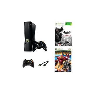 Xbox 360 4GB Superhero System Bundle with Batman Arkham City and Iron