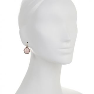 Studio Barse Rose Quartz Bronze Earrings