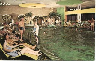 Ellenville NY Nevele Country Club Indoor Pool Postcard