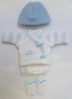 Ellery Kish OOAK Baby Doll 4 pc. Diaper Shirt Clothes Outfit 5 6