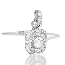 victoria wieck absolute round and baguette pendant $ 129 95