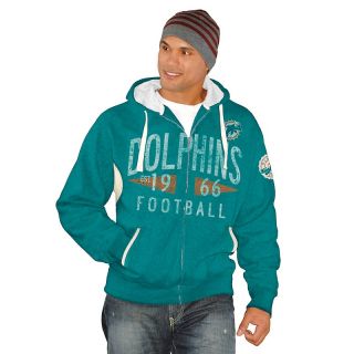 130 304 g iii nfl full zip hoodie with ribbed detail by g iii dolphins