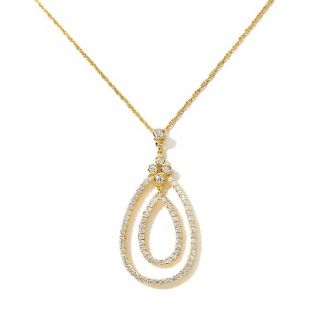 Victoria Wieck 1.32ct Absolute™ Pear Shaped Pendant with 18 Chain