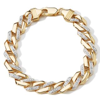 128 318 men s 12ct diamond square curb link bracelet rating 2 $ 259 00
