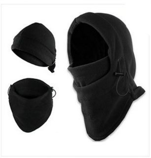 Black 3in1 Warm Full Face Cover Winter Ski Mask Beanie Police SWAT Ski