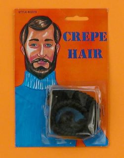Crepe Hair Facial Theatrical Beard Makeup Accessory Costume