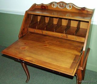 5945 ETHAN ALLEN French Drop Front Writing Desk Beautiful Design