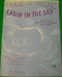 Cabin in The Sky 1940 M G M Picture Ethel Waters