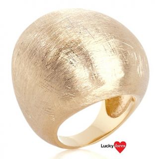 140 140 r j graziano good as gold brushed goldtone dome ring note