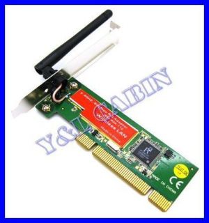 PCI Wireless LAN Network Ethernet Card Adapter WiFi 802 11g B 54Mbps