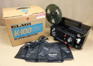Vintage Elmo K 100SM 8mm Film Movie Projector Reel Cover in Box Parts
